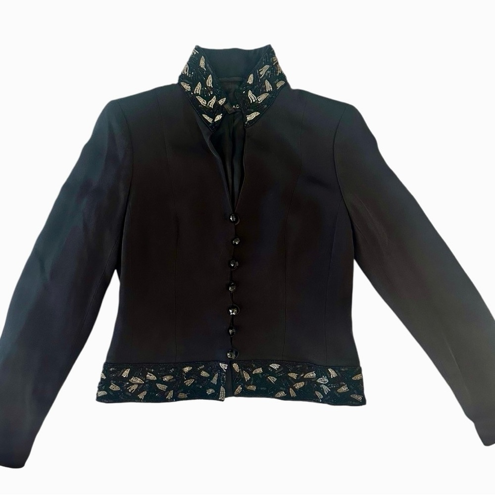 Escada Black embellished suit jacket size 38 European